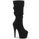 ottes plateforme noir mat Pleaser, vue de face