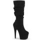 Bottes femmes microfibre noire