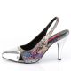 Chaussures femmes petit talon multi-couleurs