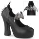 Escarpin plateforme noire goth