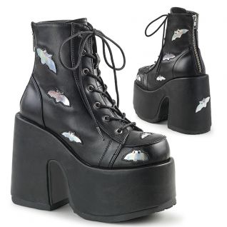 Bottines gothiques hologram en cuir