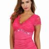 Robe moulante rose
