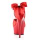 Sandale de mariage rouge haut talon