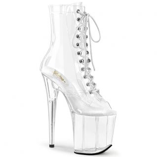 Bottines ouvertes transparentes