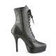 Bottines plateformes mat avec laçage