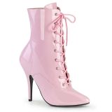 Bottines roses bombons talon fin