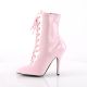 Bottines talon fin rose pale