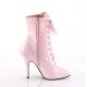 Bottines talon haut rose