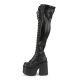Cuissardes goth noir mat