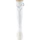Cuissardes shaker blanc vernis goth