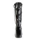 Bottine goth noire vernis petit prix