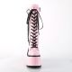Chaussures gothiques compensées rose fille