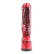 Chaussures rouges gothiques petit prix