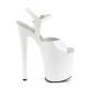 chaussure blanche vernie stripteaseuse