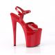 Chaussures gogo haut de 20 cm rouge