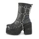 Bottines gothiques Chunky cuir noir