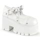 Ballerines Chunky cuir blanc