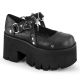 Ballerines Chunky cuir noir Démonia