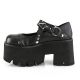 Ballerines Chunky cuir noir femme