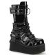 bottes gothiques vernies noires mixtes