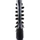 Bottes gothiques femme Demonia Cult Swing-815 noires à plateforme haute et multiples boucles, disponibles en plusieurs coloris