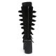 Bottes gothiques femme Demonia Cult Swing-815 noires à plateforme haute et multiples boucles, disponibles en plusieurs coloris