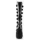 Bottes gothiques femme Demonia Cult Swing-815 noires à plateforme haute et multiples boucles, disponibles en plusieurs coloris