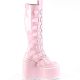 Bottes gothiques femme Demonia Cult Swing-815 noires à plateforme haute et multiples boucles, disponibles en plusieurs coloris