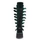 Bottes gothiques femme Demonia Cult Swing-815 noires à plateforme haute et multiples boucles, disponibles en plusieurs coloris