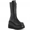 Bottines noires à lacet
