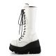 Bottine fille cuir végan blanc 