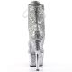 Bottines Mid-Calf Boots paillettes argentées