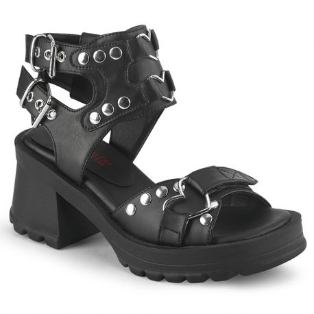 Sandales chunky noire pour filles