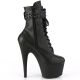 Bottines femmes simili cuir noir