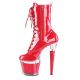 Bottines spectator rouge vernis