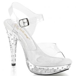 Sandales transparentes à bride