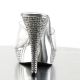 Chaussures transparentes mules habillées à strass talon haut elegant-401