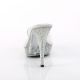 Chaussures transparentes mules habillées à strass talon haut elegant-401