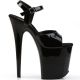 Sandales noires haute plateforme flamingo-809