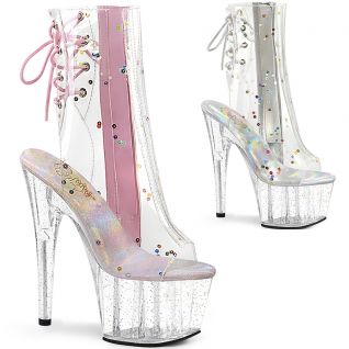 Bottines été sequins rose ou blanche