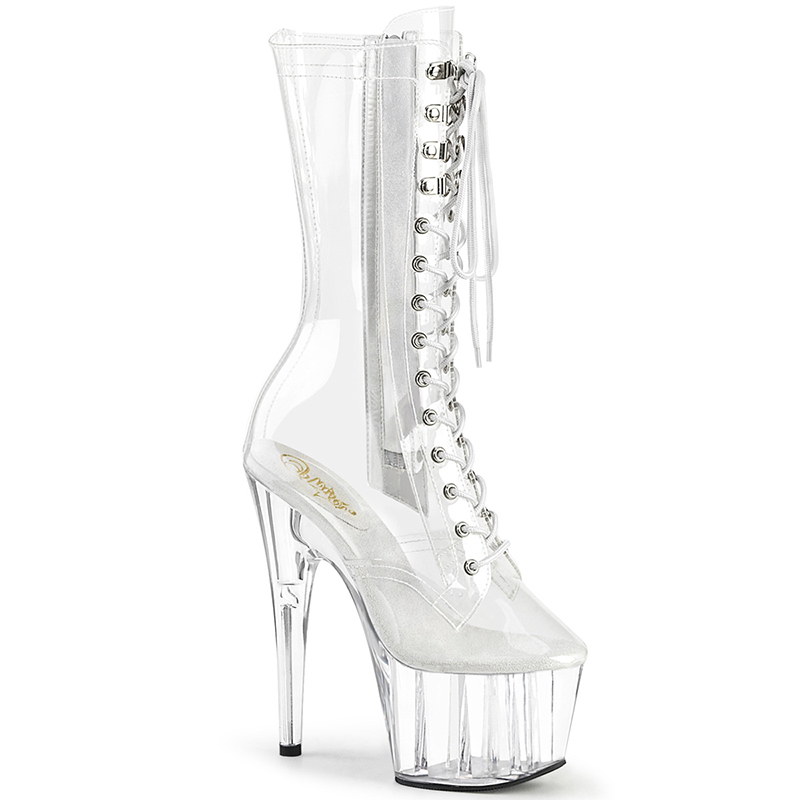 Bottines translucides à laçetss - Pointure : 43 - Pleaser - Modalova