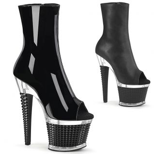 Bottines pole-dance plateforme noire