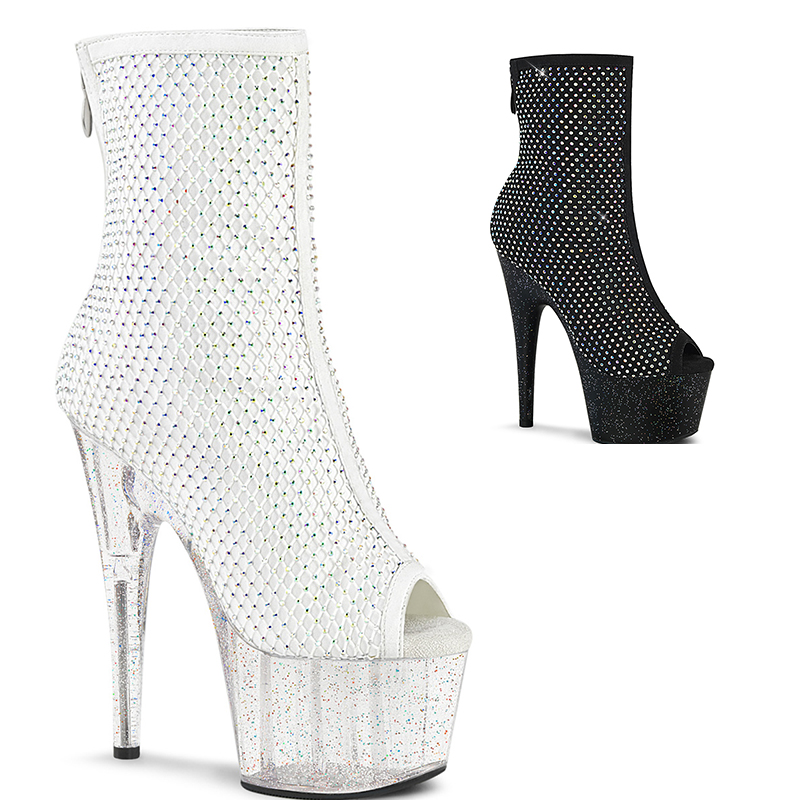 Bottine d'été en strass UV - Pointure : 43 - Couleur : Blanc - Pleaser - Modalova