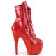 Bottines plateformes gogo rouge paillettes