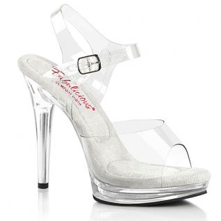 Chaussures plateformes sandales transparentes