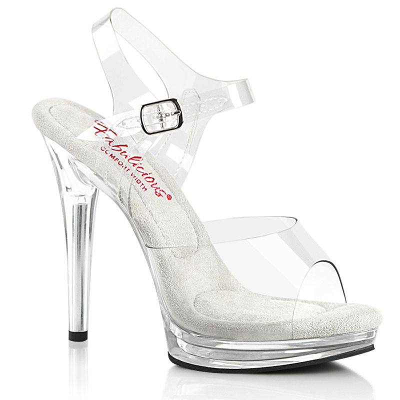 Chaussures plateformes sandales transparentes - Pointure : 35 - Fabulicious - Modalova