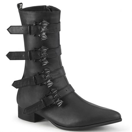 Bottines noires mixtes sans talons