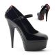 Chaussures à plateforme escarpins noirs à lacet rouge talon haut delight-687fh