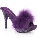 Mules violettes pour filles strass