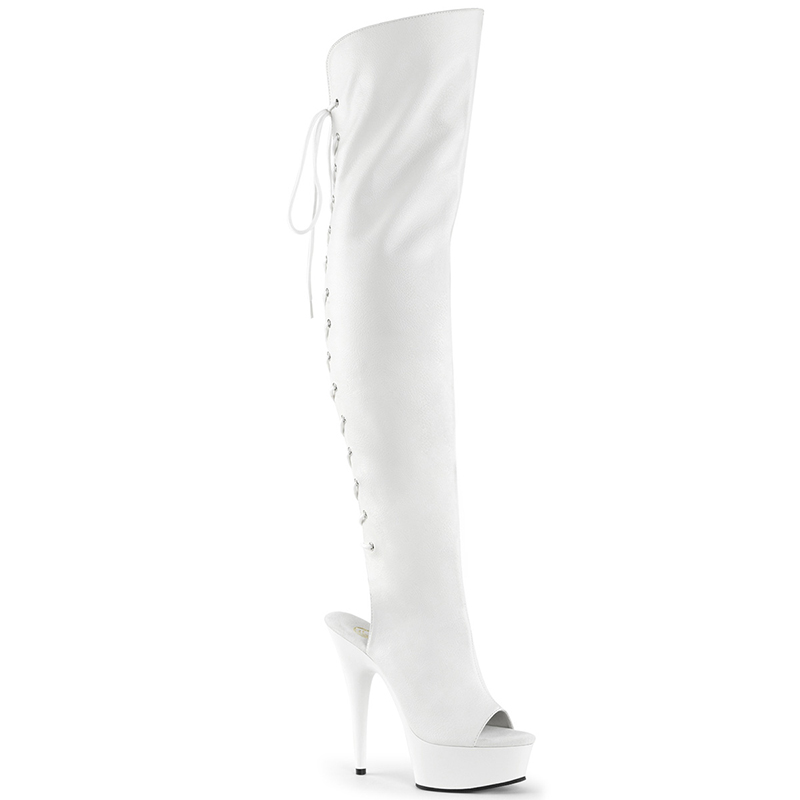 Cuissardes d'été coloris blanc - Pointure : 41 - Pleaser - Modalova